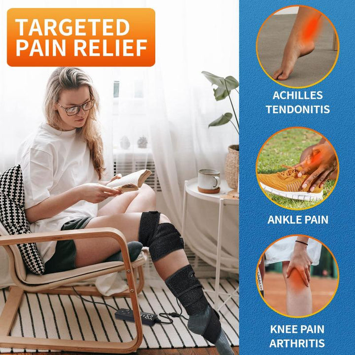 Set of 2 Long Heating Pad for Hands/Arm/Ankle/Knee Pain Relief, Heated Wrap for Golfers Tennis Elbow, Carpal Tunnel, Knee Joint Arthritis Leg Ankle Plantar Fasciitis, Achilles Tendonitis - Sticro