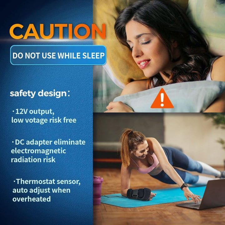 Hand Heating Pad for Carpal Tunnel Relief, Heated Wrist Brace Wrap for Arthritis, Carpeltunal, De Quervain's Tenosynovitis, Tendonitis Wrist Hand Pain Relief - Left Right Hand - Sticro