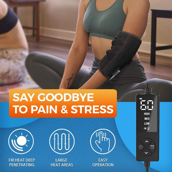 Heated Elbow Brace for Tendinitis and Tennis Elbow, Elbow Heating Pad for Cubital Tunnel Syndrome, Heat Therapy Ulnar Nerve Brace for Pain Relief & Recovery from Golfer Elbow, Bone Fractures - Sticro
