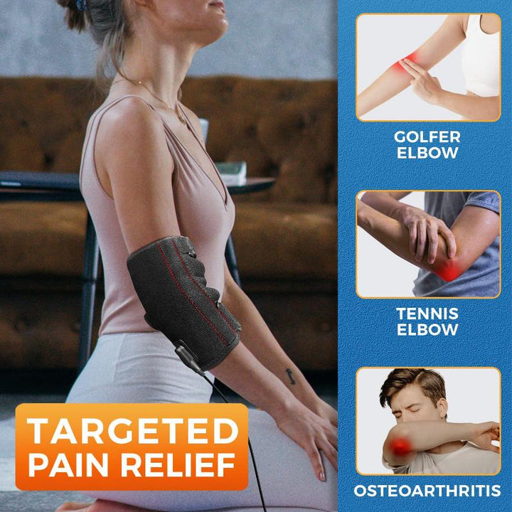 Heated Elbow Brace for Tendinitis and Tennis Elbow, Elbow Heating Pad for Cubital Tunnel Syndrome, Heat Therapy Ulnar Nerve Brace for Pain Relief & Recovery from Golfer Elbow, Bone Fractures - Sticro