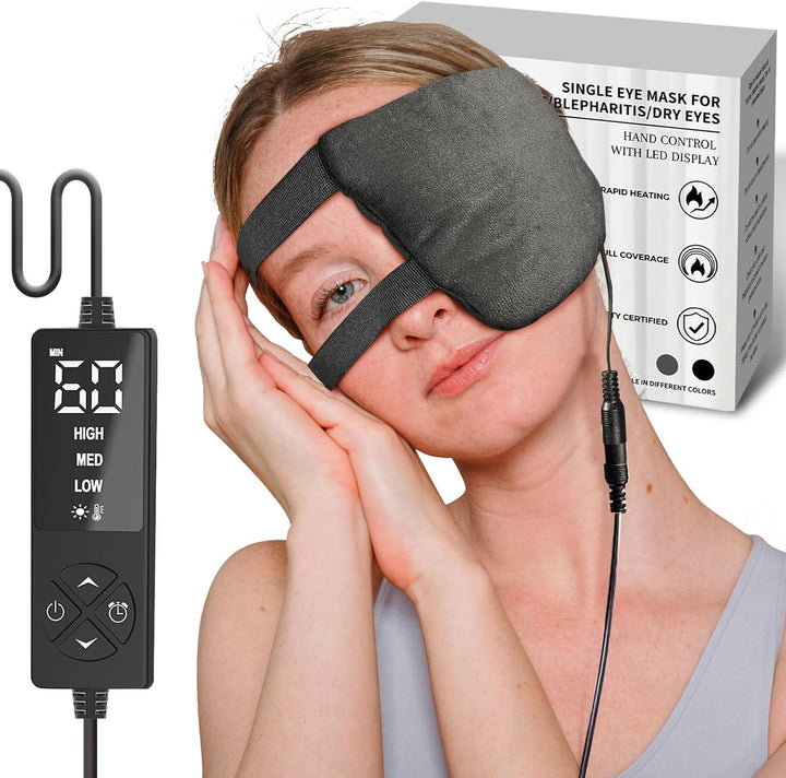 Moist Heat Stye Eye Compress Heating Pad for Single Stye Eye Treatment, Electric Heated Eye Mask for Dry Eyes Relief, Blepharitis-Treatment and Other Eye Irritation - Sticro